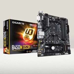 Gigabyte AMD B450M-DS3H AM4 Micro ATX DDR4-SDRAM Motherboard